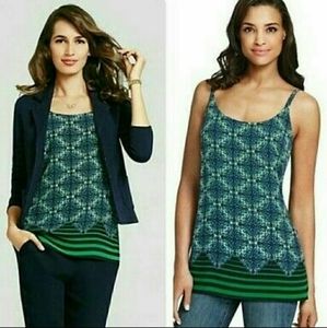 Cabi border stripe cami XS